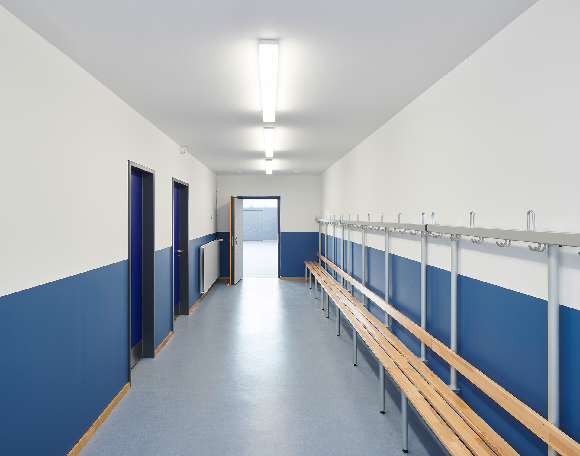 Fridtjof-Nansen-Schule Hamburg; Sporthalle; Architekturfotografie; Markus Tollhopf; Schulbau; SBH Schulbau Hamburg; Fotografie; Innenaufnahme; Kleta Architekten