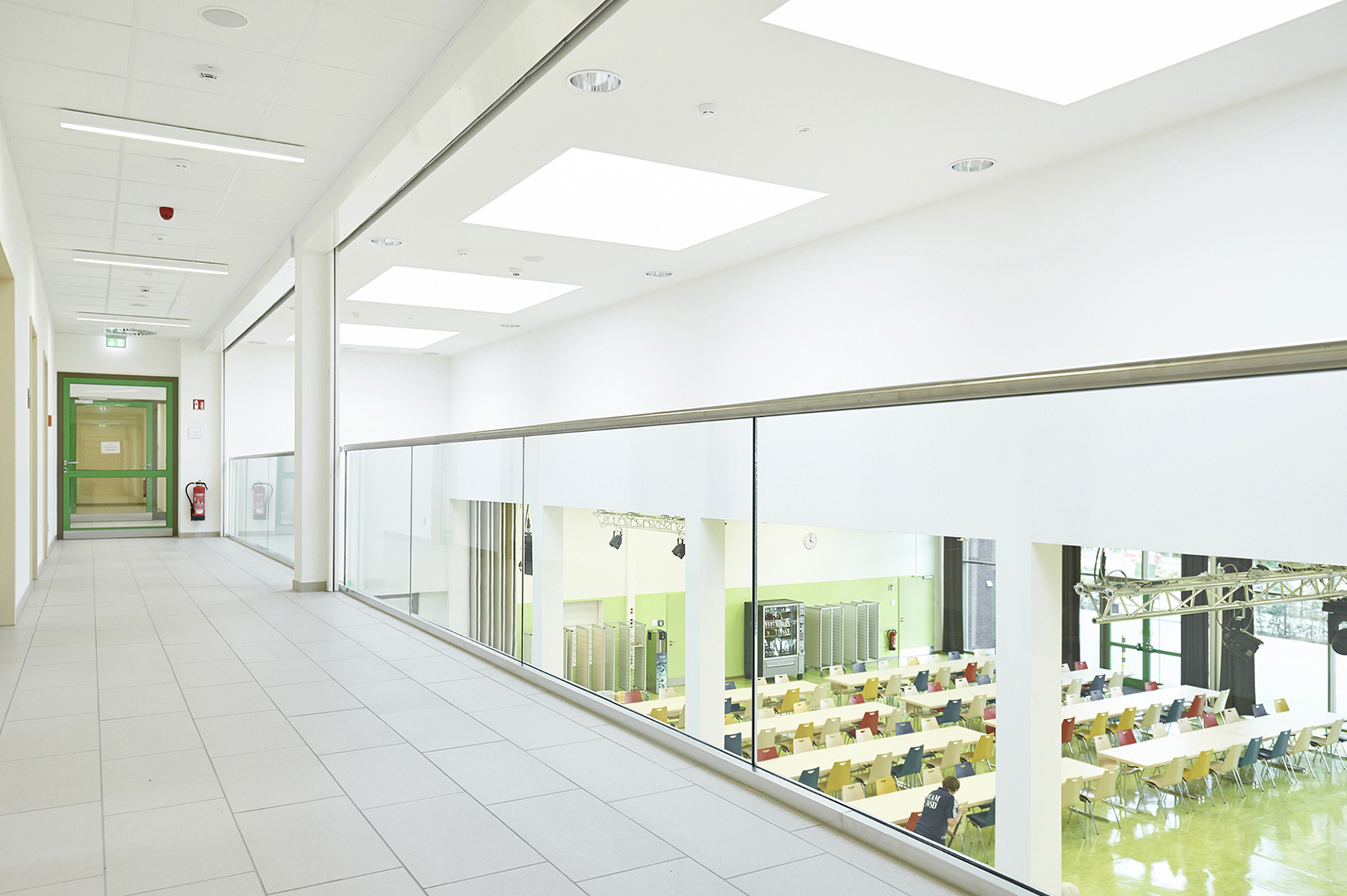 Berufliche Schule; Wirtschaftsgymnasium; Göhlbachtal; Neubau; Architekturfotografie; Markus Tollhopf; Schulbau; SBH Schulbau Hamburg; Fotografie; ABJ Architekt:innen; Innenaufnahme