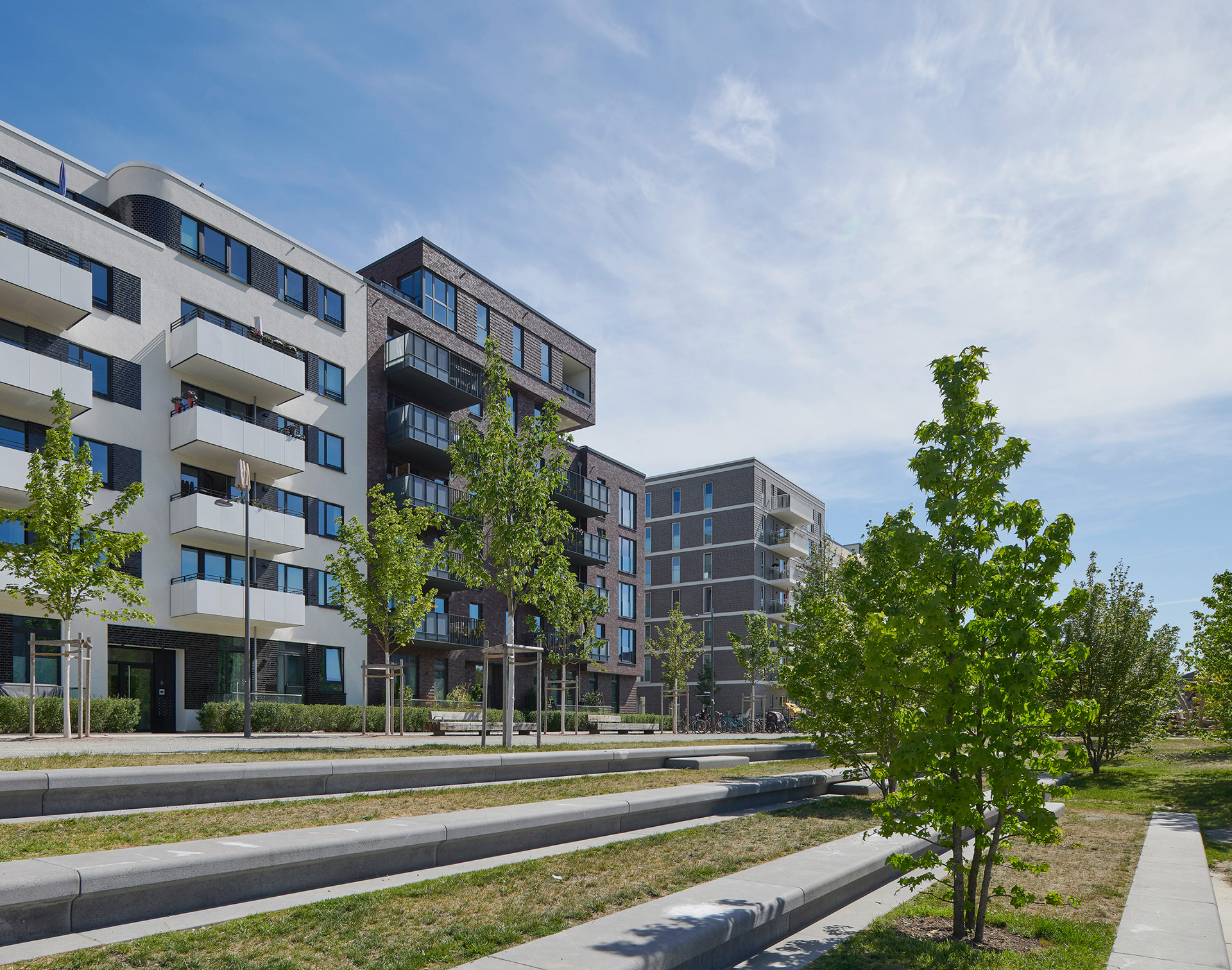 Dokumentation Quartier Neue Mitte Altona; Altona; Behörde für Stadtentwicklung und Wohnen BSW; Hamburg; Neubau; Architekturfotografie; Markus Tollhopf; Fotografie; Stadtentwicklung; Aussenaufnahme