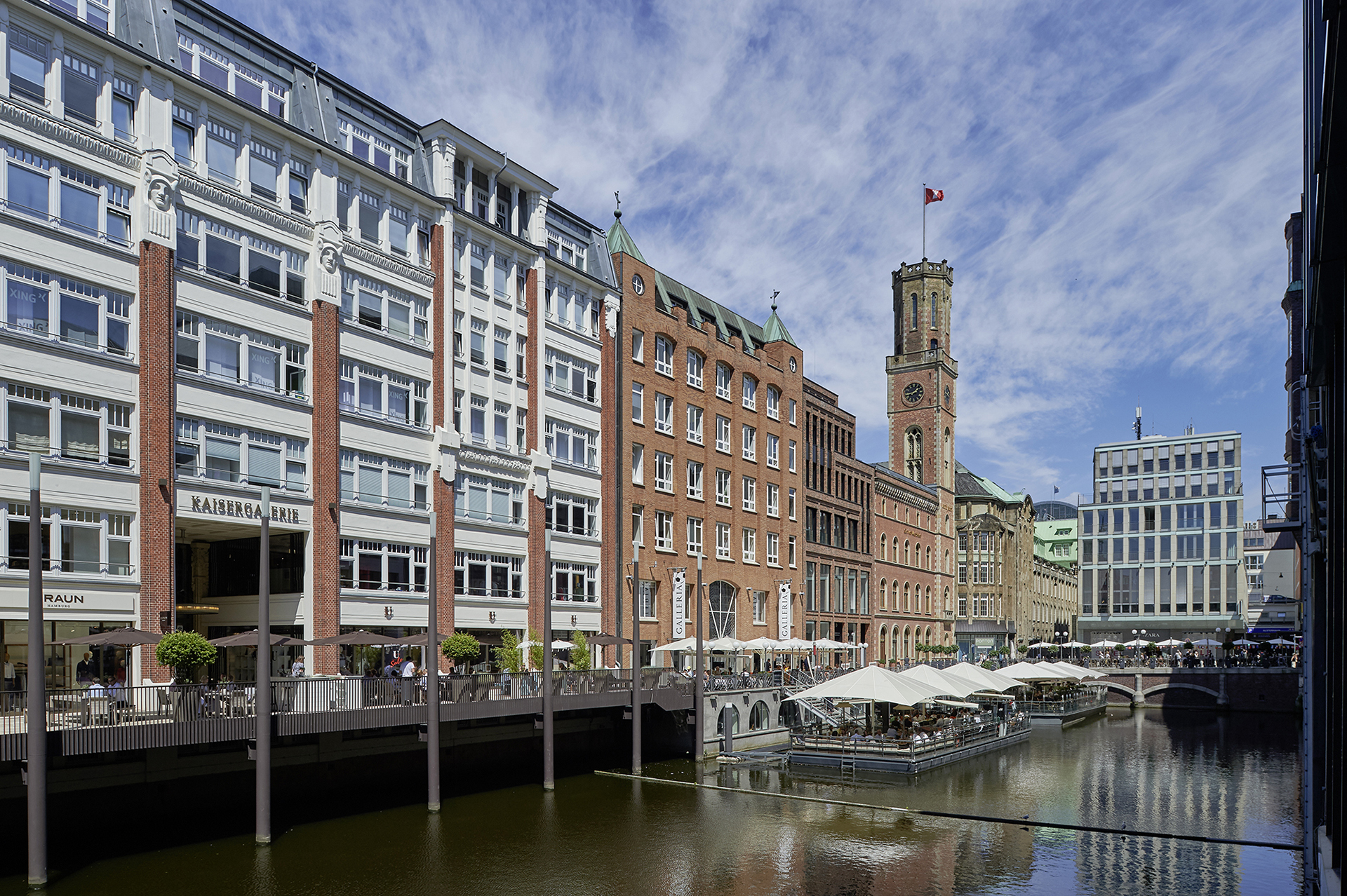 Neubau; Geschäftshaus; Große Bleichen; Eingangsbereich; Bürogebäude; Tchoban Voss Architekten; Architekturfotografie; Markus Tollhopf; Fotografie; Aussenaufnahme