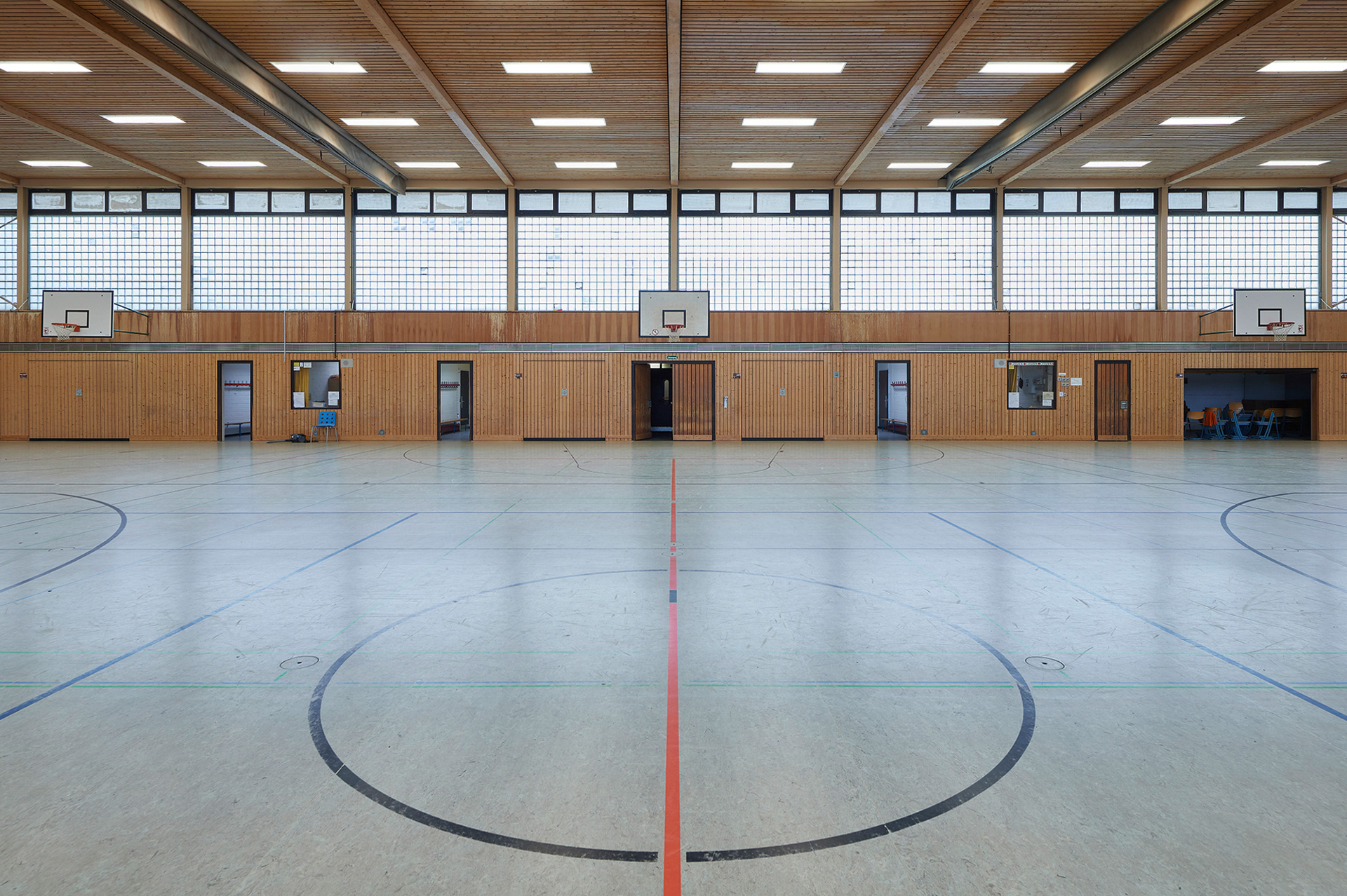 Dokumentation, Abriss; Stilllegung; Geschwister-Scholl-Gesamtschule; Hamburg-Lurup; Architekturfotografie; Markus Tollhopf; Schulbau; SBH Schulbau Hamburg; Fotografie; Innenaufnahme; Kleta Architekten