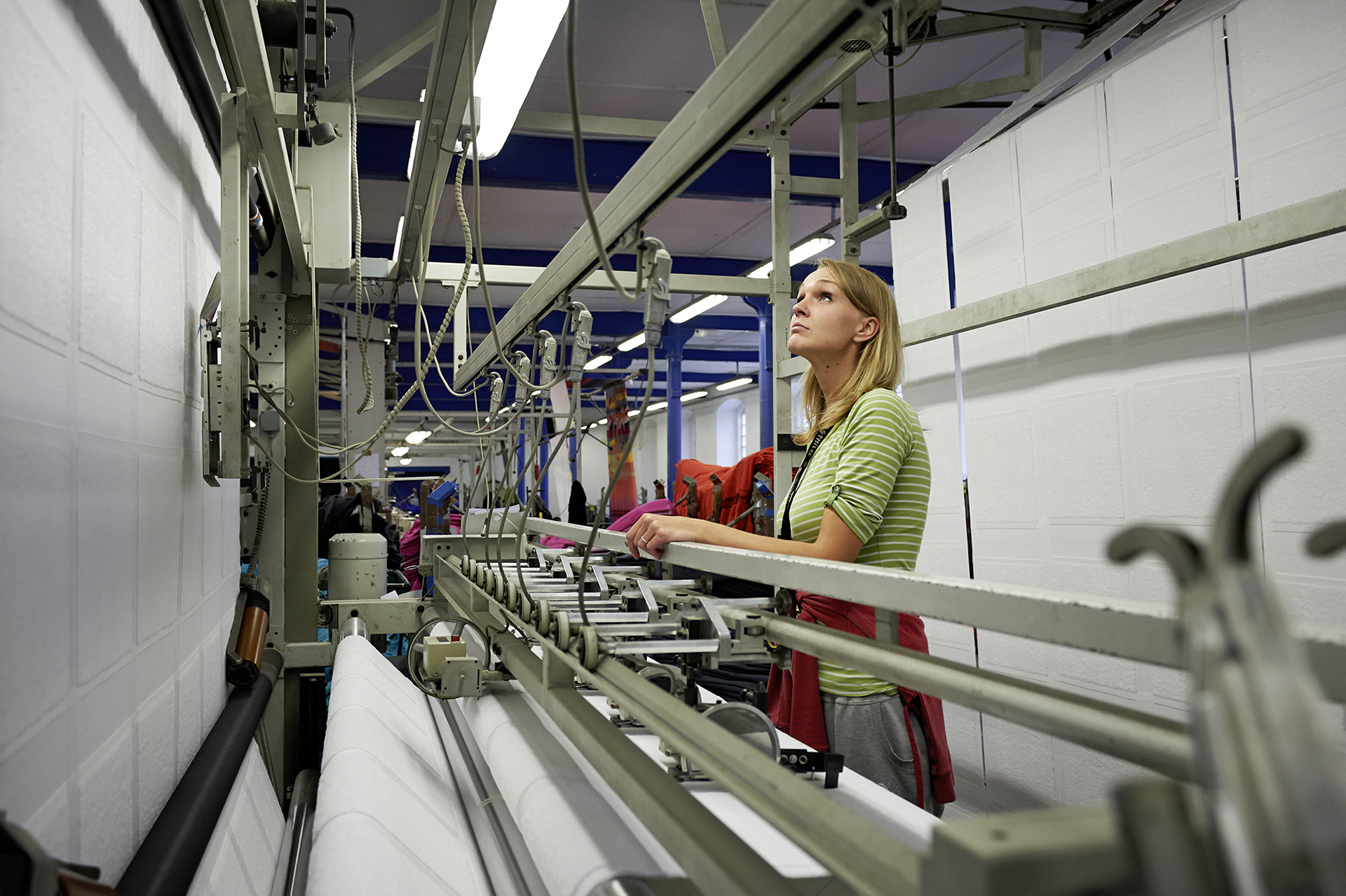 Dokumentation Textilproduktion; Möve Frottana Textil GmbH Großschönau; Architekturfotografie; Markus Tollhopf; Fotografie; Innenaufnahme;
